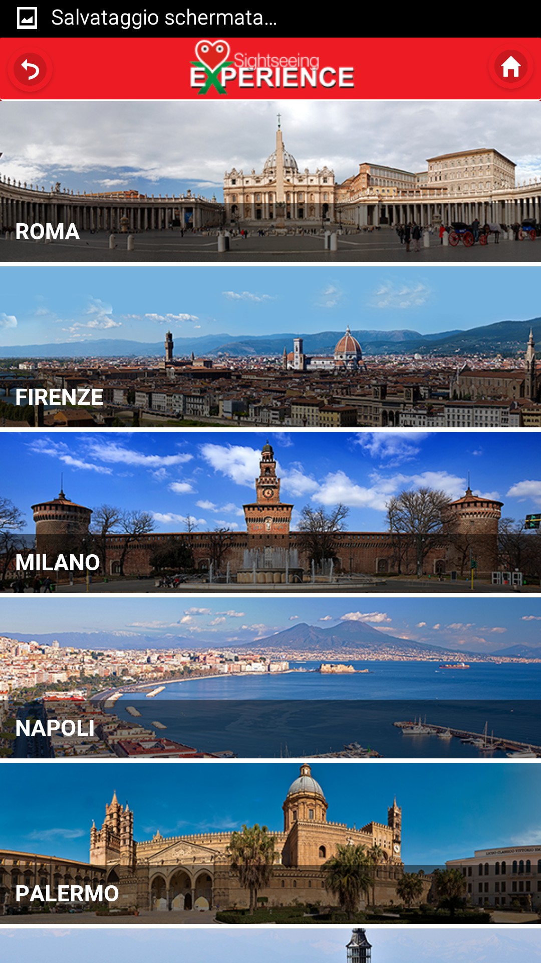 SightSeeing Experience - schermata 4